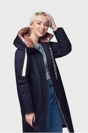 Пуховик с капюшоном class=