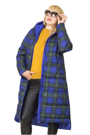 Удлиненное зимнее пальто с капюшоном class=