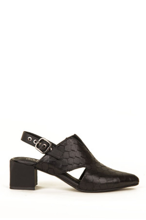 Черные кожаные туфли class=