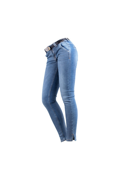 Узкие стрейчевые джинсы голубого цвета с блестками