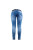 Женские синие джинсы с вышивкой