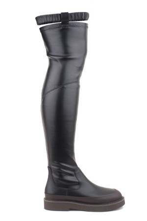 Ботфорты чулки черного цвета class=