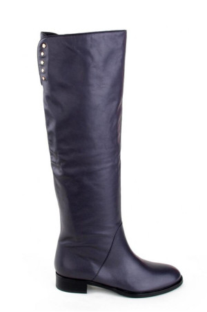 Высокие сапоги демисезонные Basconi натуральная кожа class=