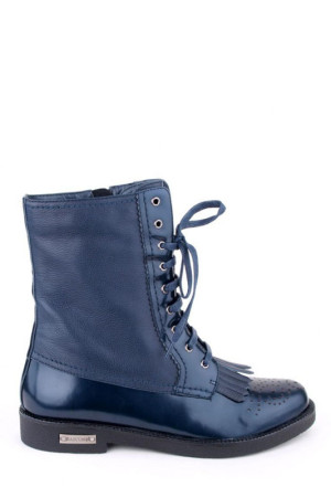 Высокие женские ботинки демисезонные Basconi синие class=