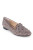 Женские туфли мокасины бежевого цвета с шипами