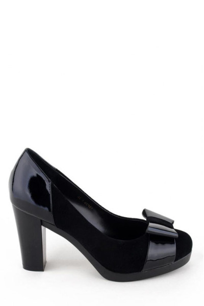 Женские туфли на невысоком каблуке Basconi черные