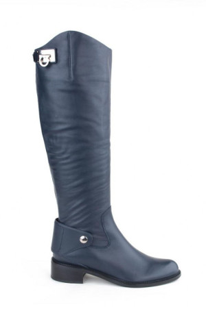 Демисезонные сапоги женские Basconi синие class=