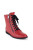 Женские красные ботинки Big Rope на шнуровке