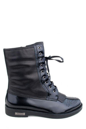 Черные женские ботинки Basconi на шнуровке class=