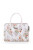 Женская сумка прямоугольной формы с цветочным принтом