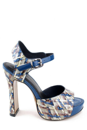 Красивые босоножки Onda Verde на широком высоком каблуке class=