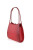 Маленькая женская сумочка с длинными ручками красного цвета