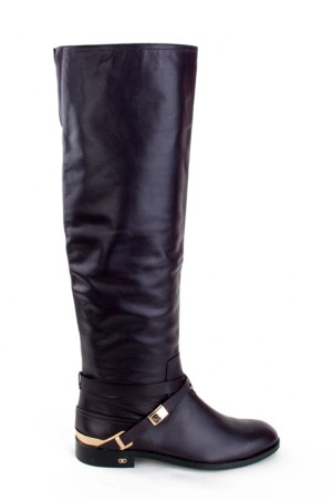 Демисезонные сапоги женские Basconi темно бордовые class=